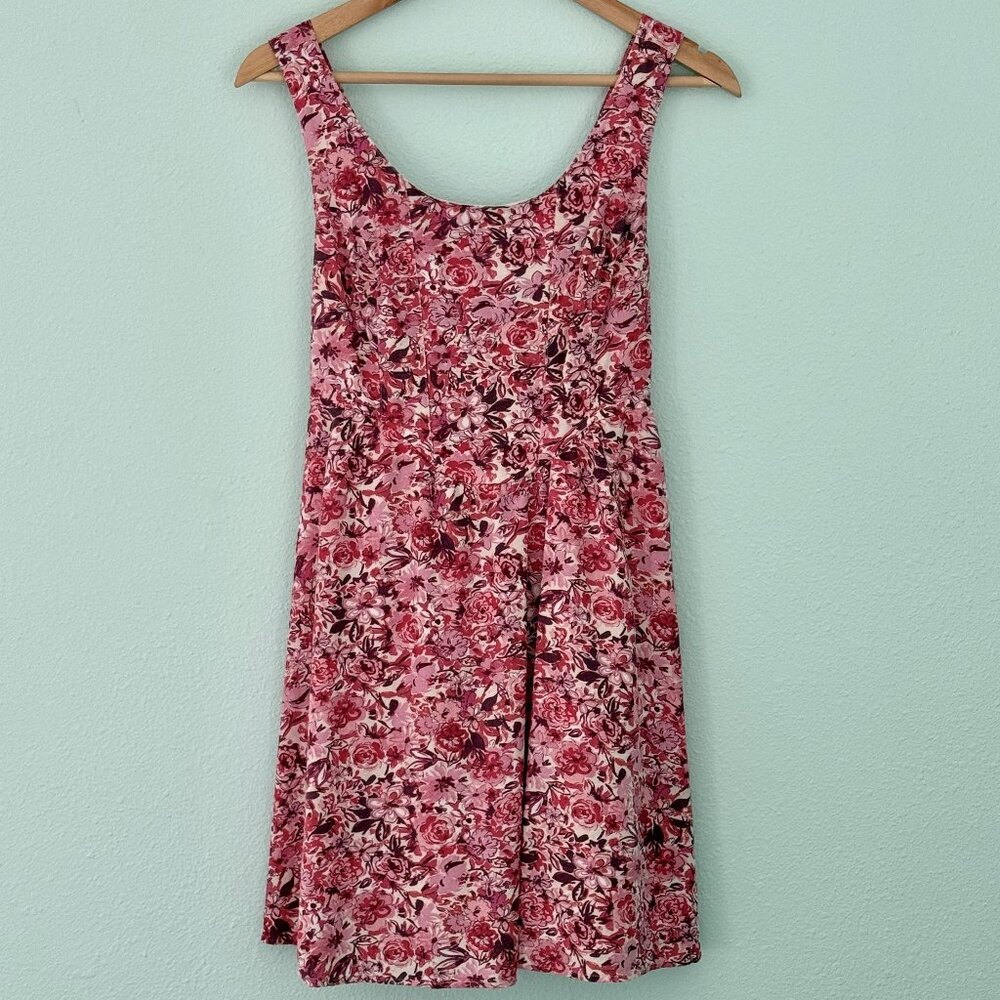 Sincerely Jules Pink Floral‎ Smocked Dress Size S